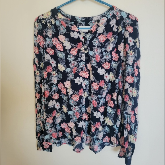 Zadig & Voltaire Tifany Top Flowers Print Blouse Size Small - Picture 9 of 9